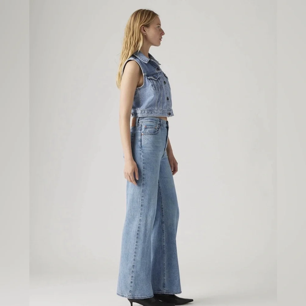 LEVI’S RIBCAGE WIDE LEG WOMEN'S JEANS - Picture 3 of 15